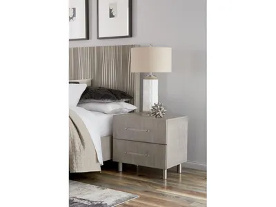 Argento Nightstand in Misty Grey