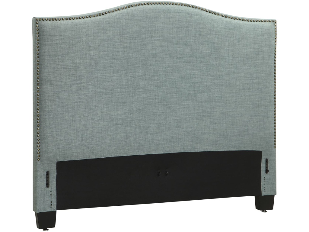 Ariana Camelback Upholstered Headboard in Bluebird Linen - image 3