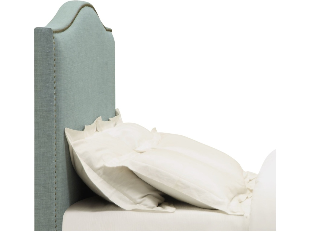 Ariana Camelback Upholstered Headboard in Bluebird Linen - image 6