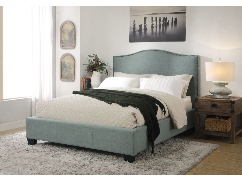 Ariana Upholstered Platform Bed in Bluebird - main image