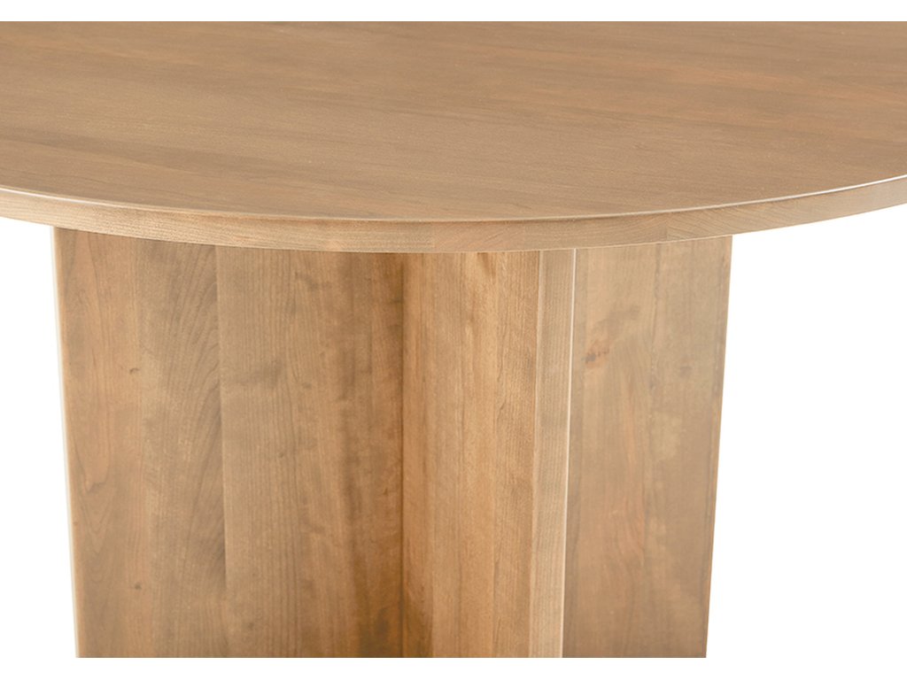 60 Inch Round Table W/ Wood Base - image 5