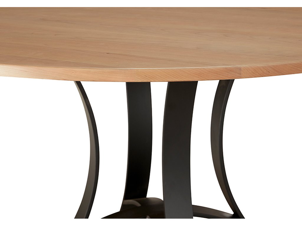 60 Inch Round Table W/ Metal Base - image 4