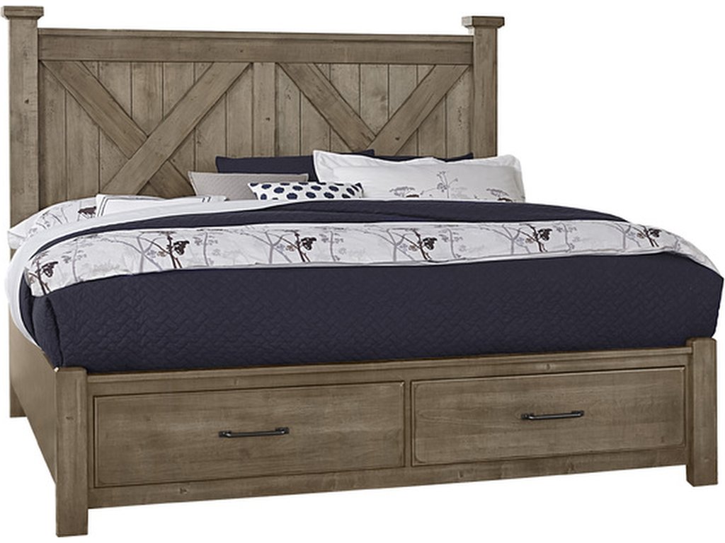 X Bed With Footboard Storage - main image