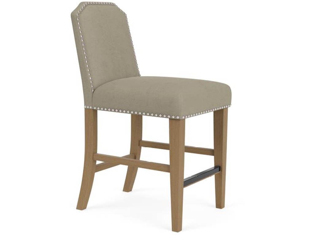 Clipped Top Upholstered Stool - image 6