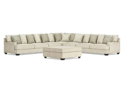 Rawcliffe 5-Piece Sectional and Oversized Ottoman