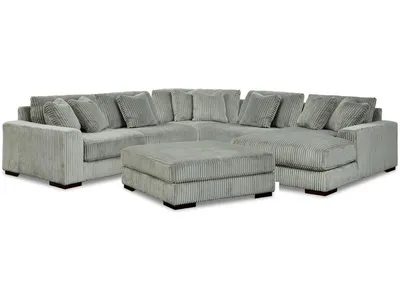 Lindyn 5-Piece Sectional and Ottoman