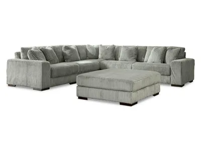 Lindyn 5-Piece Sectional and Ottoman