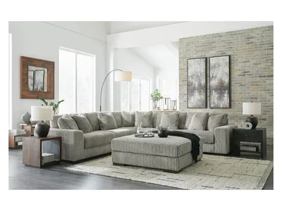 Lindyn 5-Piece Sectional and Ottoman