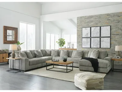 Lindyn 6-Piece Sectional with Chaise - Alternative View