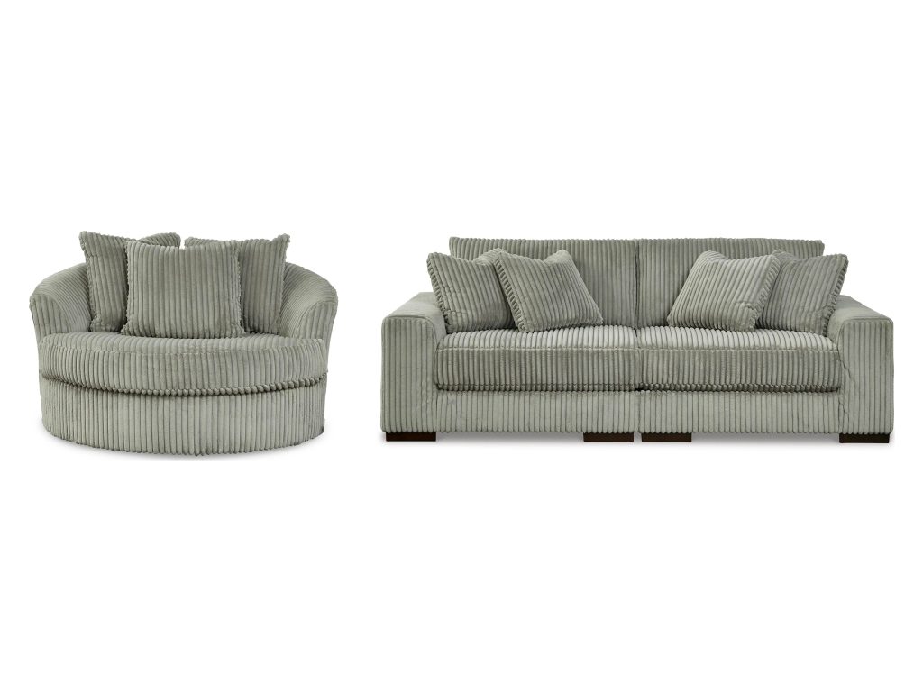 Lindyn 2-Piece Sectional Sofa and Oversized Swivel Accent Chair - main image