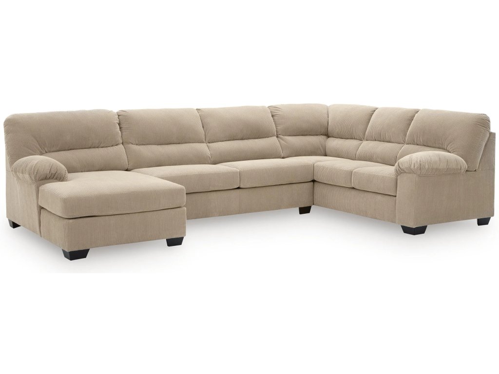 SimpleJoy 3-Piece Sectional with Chaise - main image