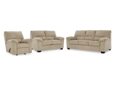 SimpleJoy Sofa, Loveseat and Recliner