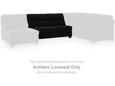SimpleJoy Armless Loveseat - Alternative View