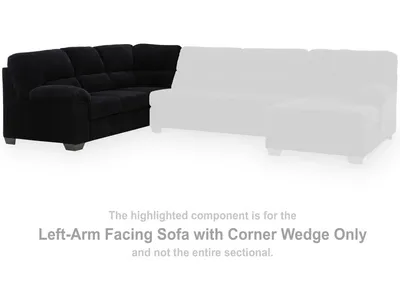 SimpleJoy Left-Arm Facing Sofa with Corner Wedge