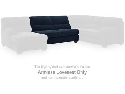 SimpleJoy Armless Loveseat - Alternative View