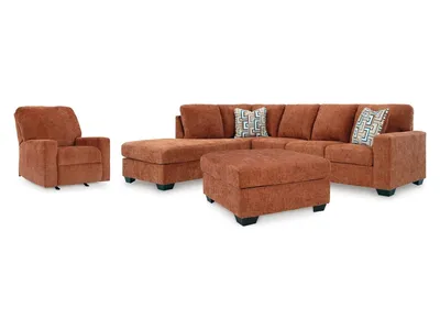 Aviemore 2-Piece Sectional with Chaise, Recliner and Ottoman