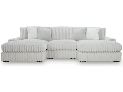 Stupendous 3-Piece Sectional with Double Chaise