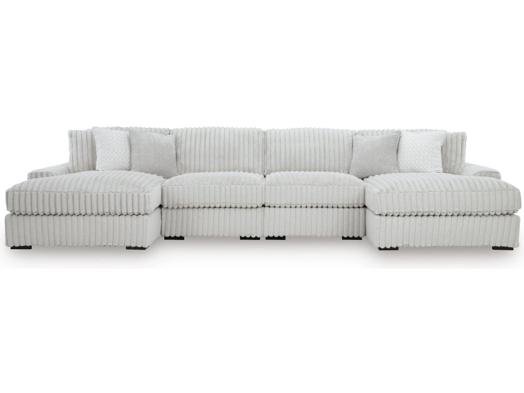 Stupendous 4-Piece Sectional with Double Chaise - main image