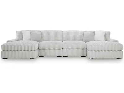 Stupendous 4-Piece Sectional with Double Chaise