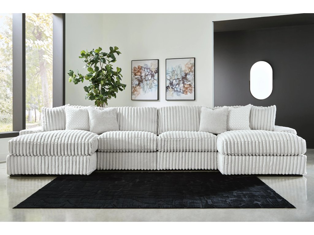 Stupendous 4-Piece Sectional with Double Chaise - image 1