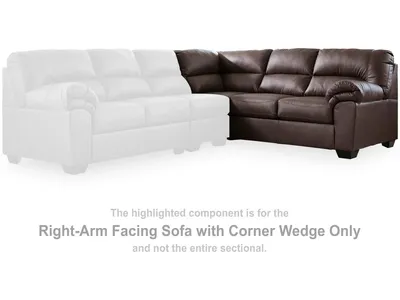 WillowBend Right-Arm Facing Sofa with Corner Wedge - Alternative View