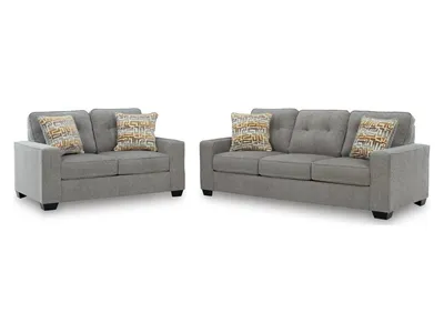 Larimer Queen Sofa Sleeper and Loveseat
