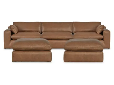 Emilia 3-Piece Sectional and 2 Ottomans