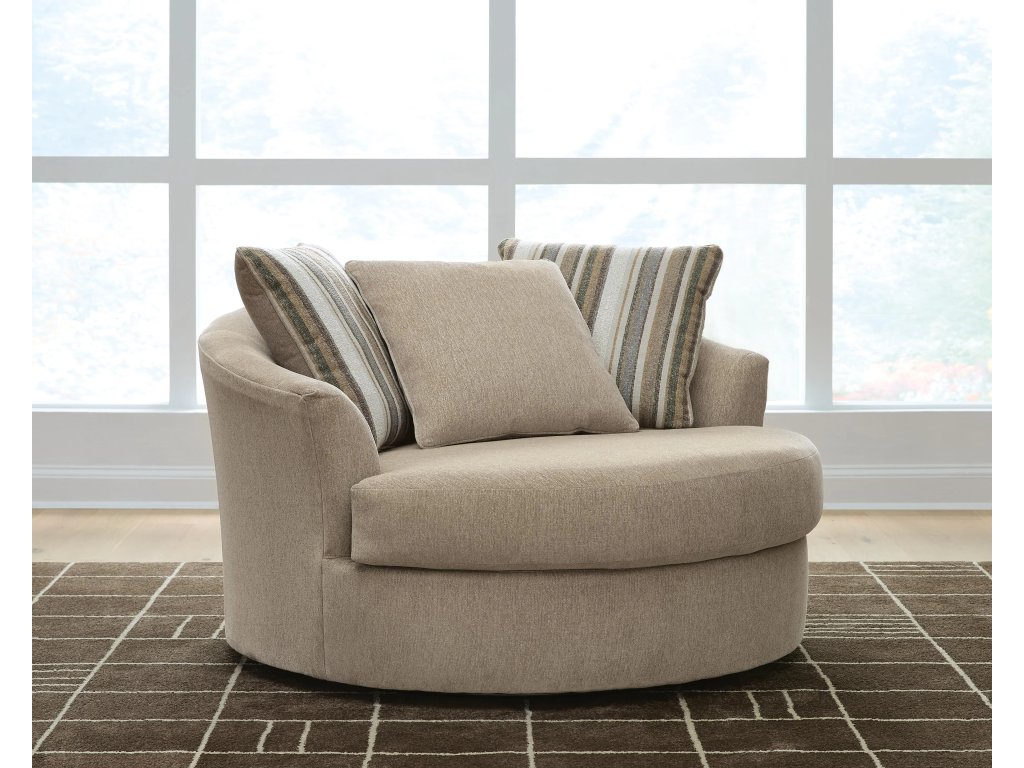 Linenhause Oversized Swivel Accent Chair - image 1
