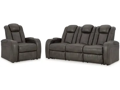 Fyne-Dyme Power Reclining Sofa and Power Recliner