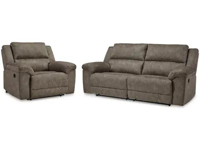 Laresview Reclining Sofa and Oversized Recliner