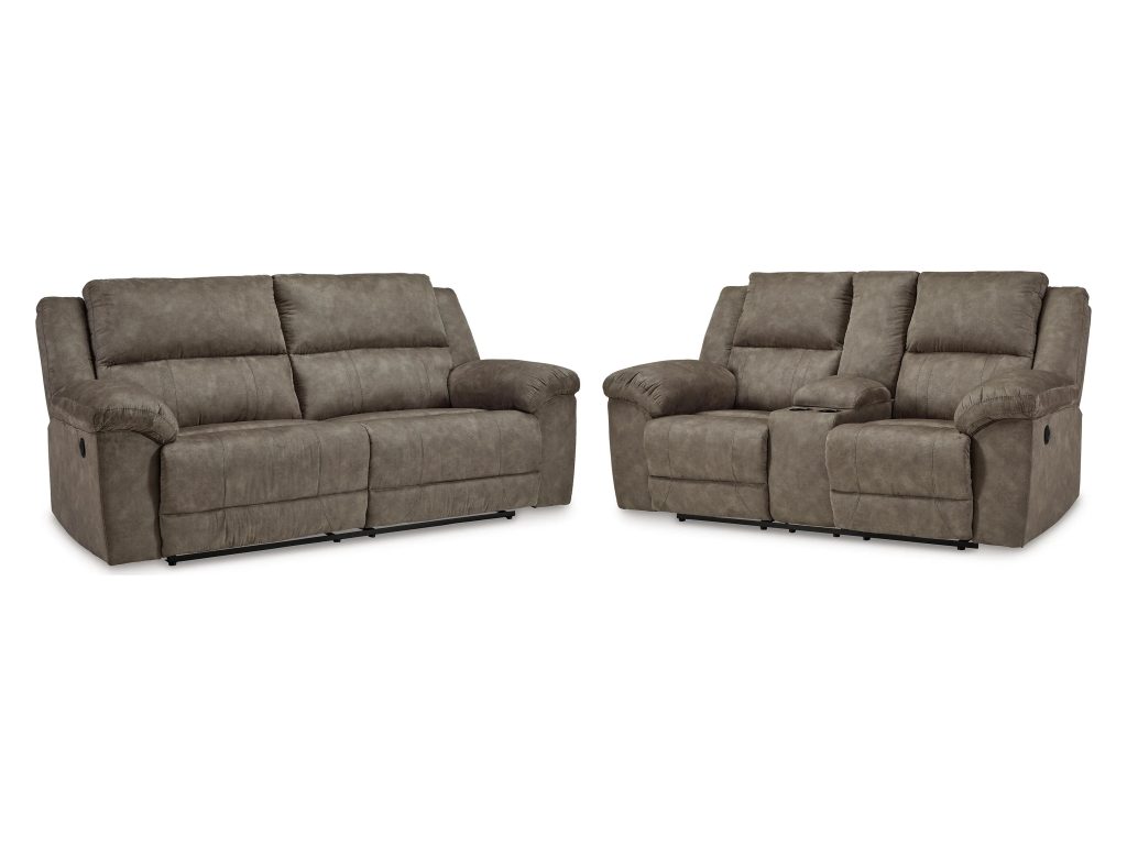 Laresview Reclining Sofa and Loveseat - main image