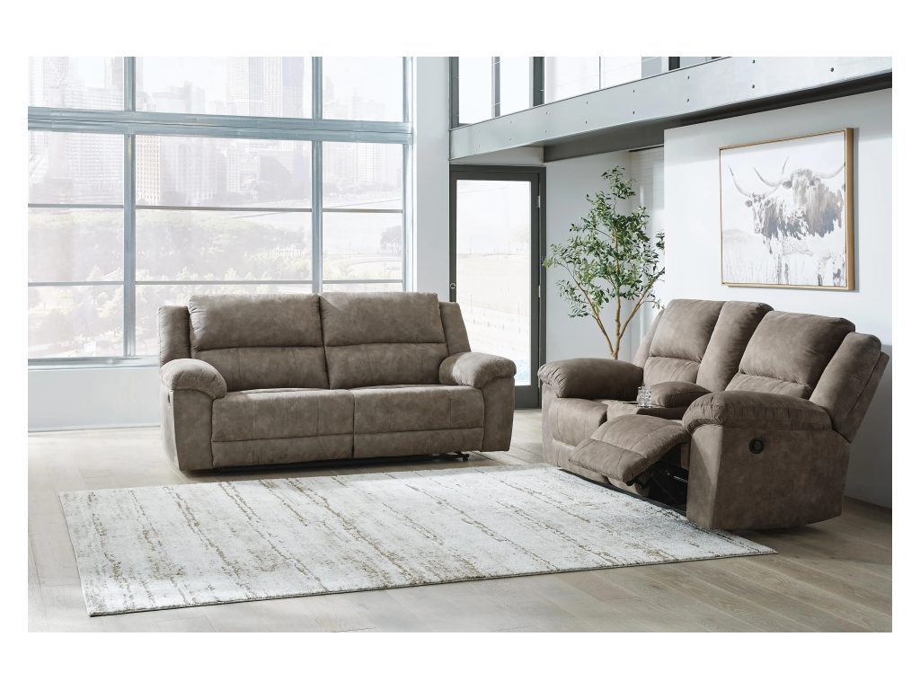Laresview Reclining Sofa and Loveseat - image 1