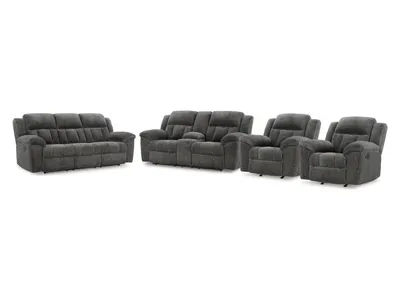 Frohn Reclining Sofa and Loveseat and 2 Recliners