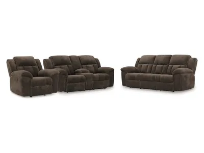 Frohn Reclining Sofa, Loveseat and Recliner