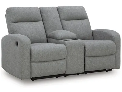 Gauntlet Reclining Loveseat with Console