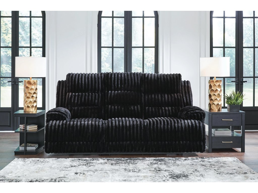 Rhines Falls Power Reclining Sofa with Drop Down Table - image 1