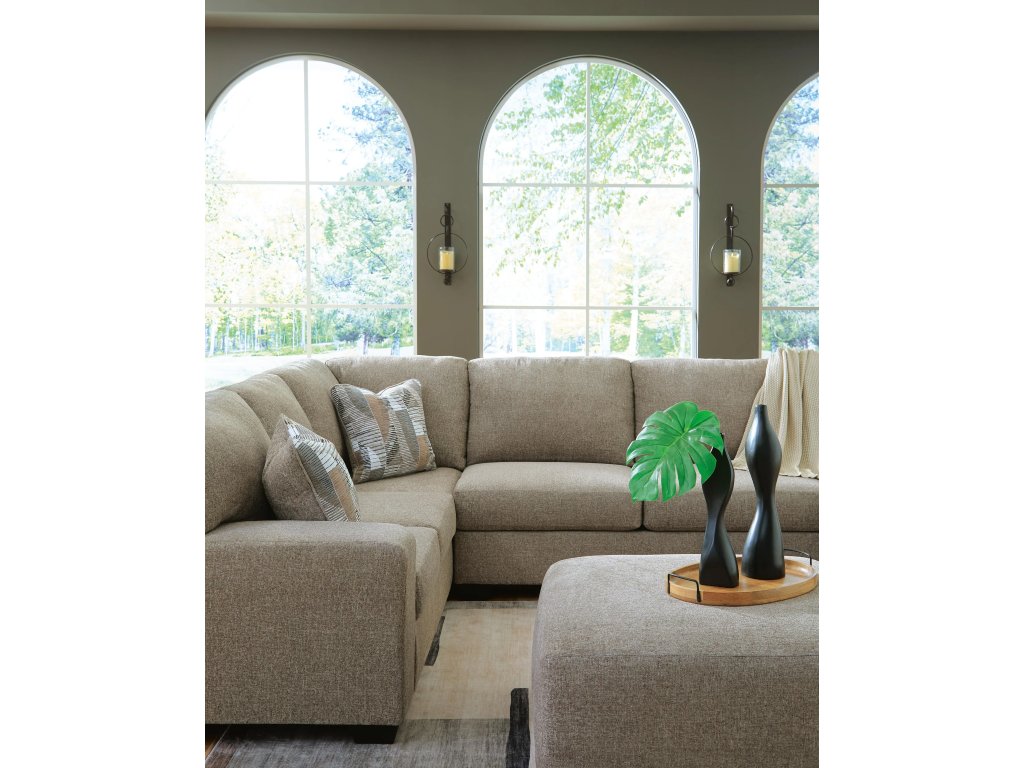 Newellen 3-Piece Sectional and Oversized Ottoman - image 8