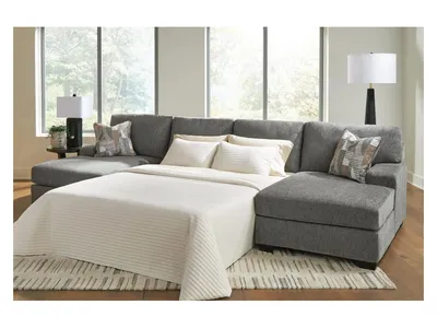 Clarington 3-Piece Sleeper Sectional with Double Chaise - Alternative View
