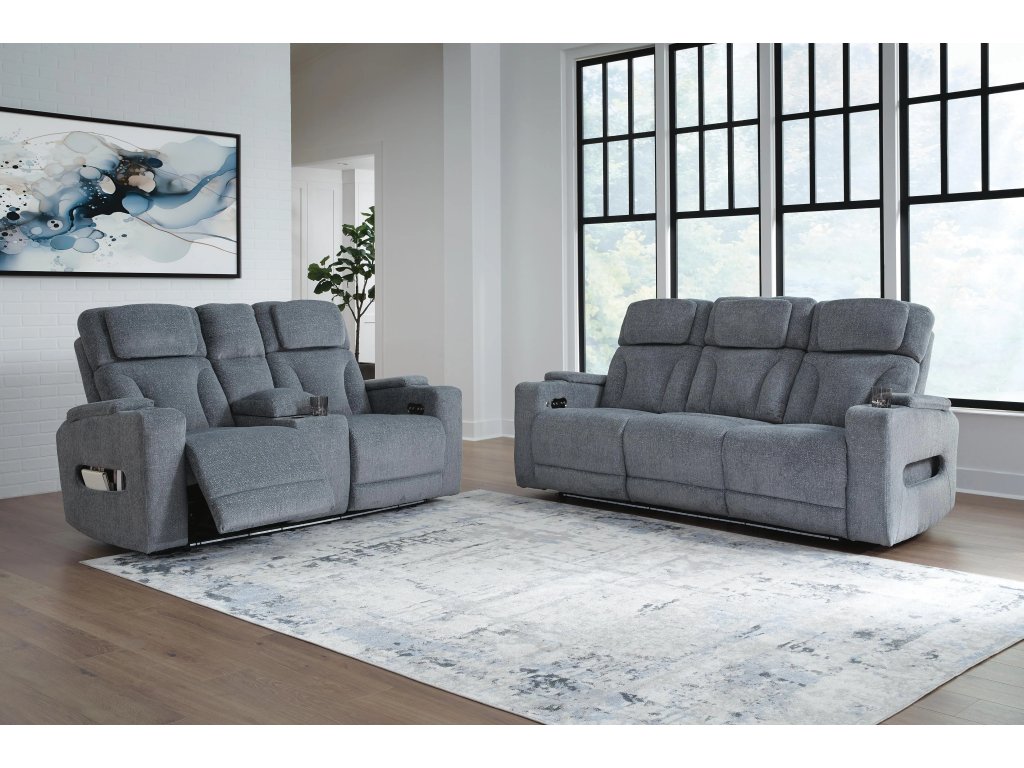 Studio Cave Power Reclining Sofa and Loveseat - image 1
