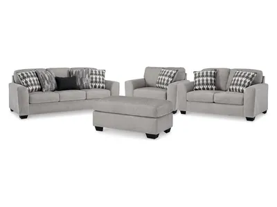 Avenal Park Sofa, Loveseat, Oversized Chair and Ottoman