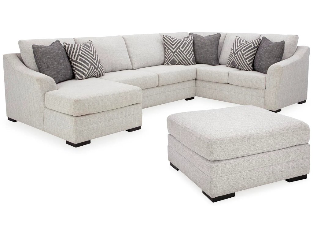 Koralynn 3-Piece Sectional and Oversized Accent Ottoman - main image
