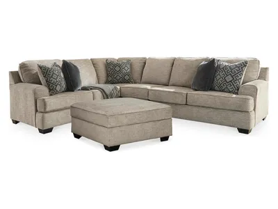 Bovarian 3-Piece Sectional and Ottoman