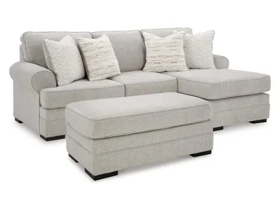 Eastonbridge Sofa Chaise and Ottoman
