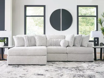 Cuddle Plush 3-Piece Sectional with Chaise - Alternative View