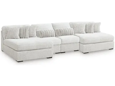 Cuddle Plush 4-Piece Sectional with Chaise