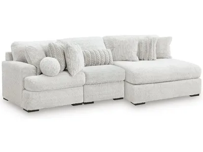 Cuddle Plush 3-Piece Sectional with Chaise