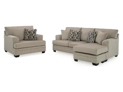 Stonemeade Sofa Chaise and Oversized Chair