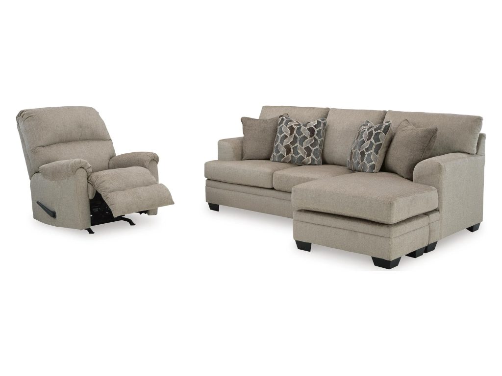 Stonemeade Sofa Chaise and Recliner - image 2