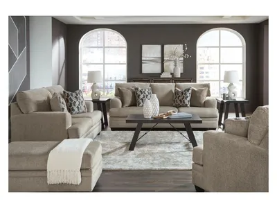 Stonemeade Sofa, Loveseat, Oversized Chair and Ottoman