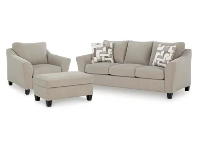 Willarae Sofa, Oversized Chair and Ottoman